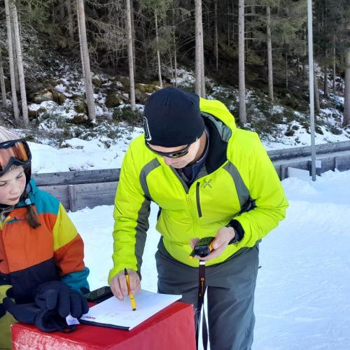 Zeitnehmung beim Rennen