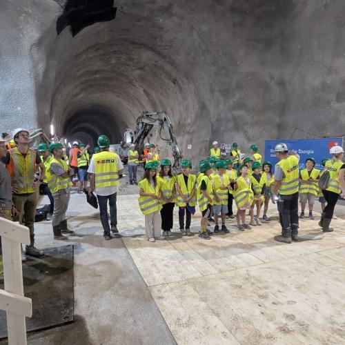 Bei der Tunnelbohrmaschine