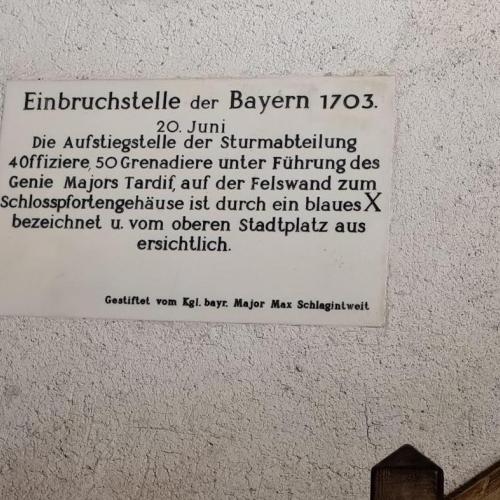 Einbruchsstelle der Bayern