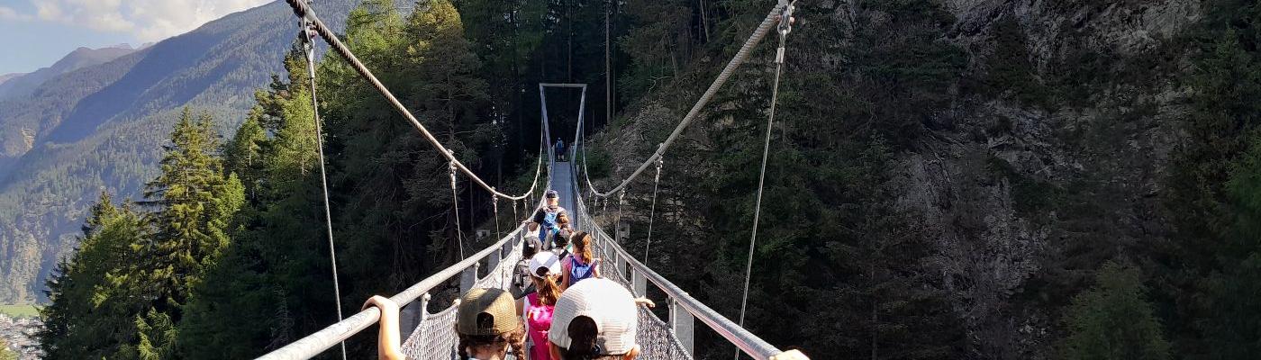 auf der Hängebrücke